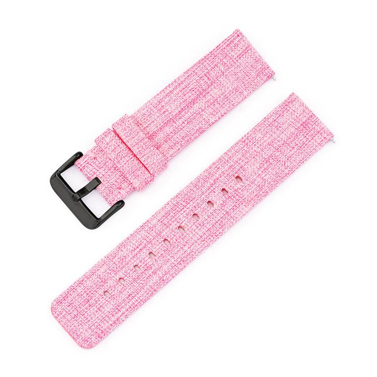 Stainless Steel Pin Buckle Nylon Woven Canvas Watch Band, 12mm, 14mm