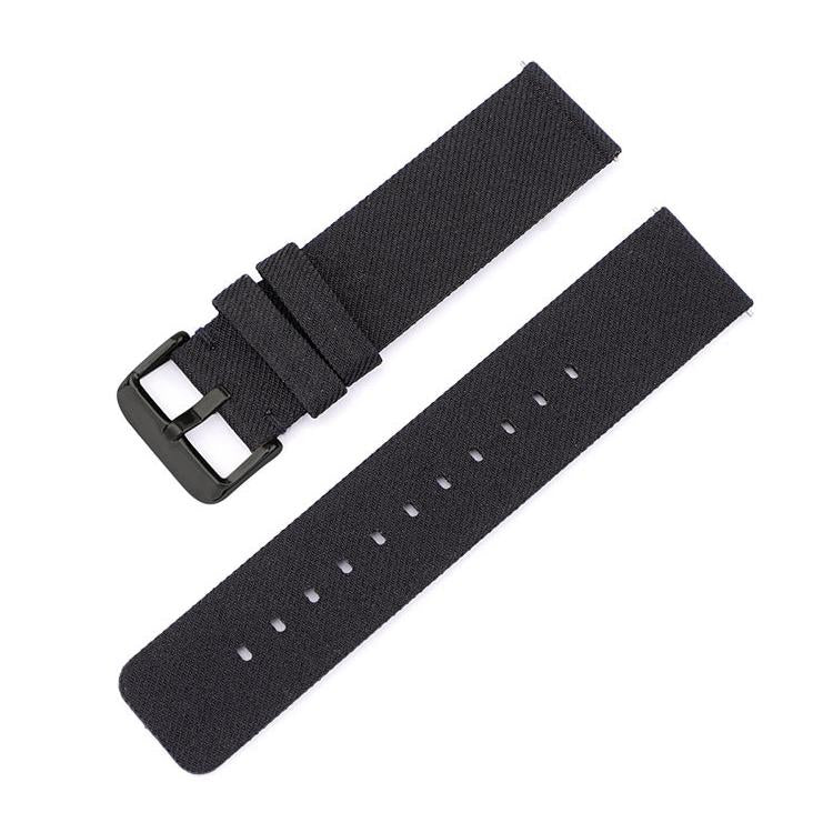 Stainless Steel Pin Buckle Nylon Woven Canvas Watch Band, 12mm, 14mm