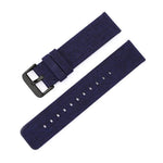 Stainless Steel Pin Buckle Nylon Woven Canvas Watch Band, 20mm, 22mm