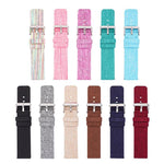 Stainless Steel Pin Buckle Nylon Woven Canvas Watch Band, 12mm, 14mm