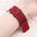Stainless Steel Pin Buckle Nylon Woven Canvas Watch Band, 12mm, 14mm