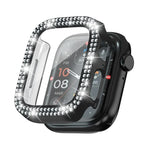 xDfind Double Row Diamond Tempered Glass Film Integrated PC Watch Cover, For Apple Watch Series 6 / 5 / 4 / SE 44mm, For Apple Watch Series 6 / 5 / 4 / SE 40mm, For Apple Watch Series 11 46mm / 10 46mm, For Apple Watch Series 11 42mm / 10 42mm         ...