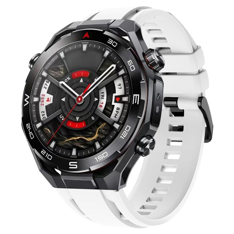 xDfind Black Buckle Sport Silicone Watch Band, For Huawei Watch Ultimate 2
