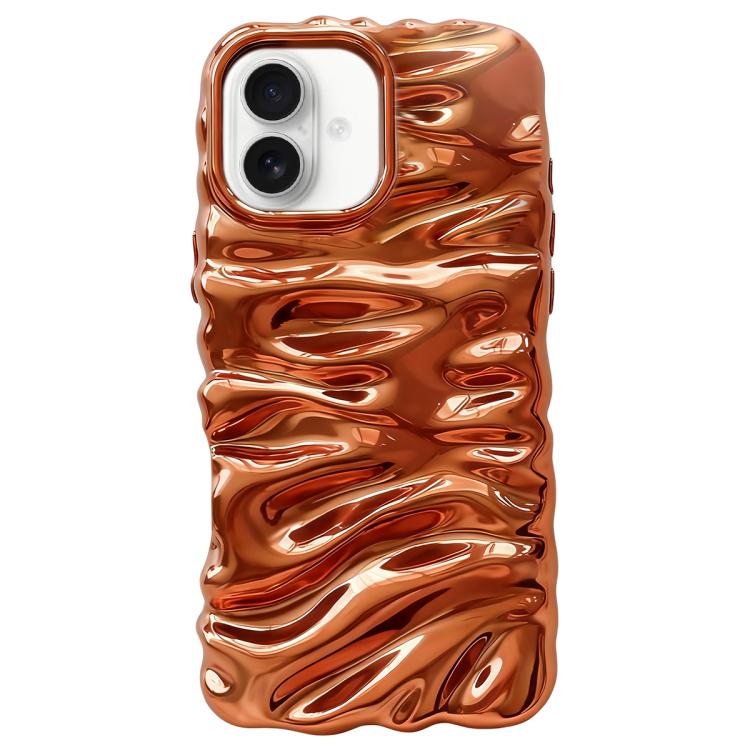 Cream Texture Electroplating TPU Full Coverage Phone Case, For iPhone 16, For iPhone 15 Pro Max, For iPhone 15 Pro, For iPhone 15 Plus, For iPhone 15