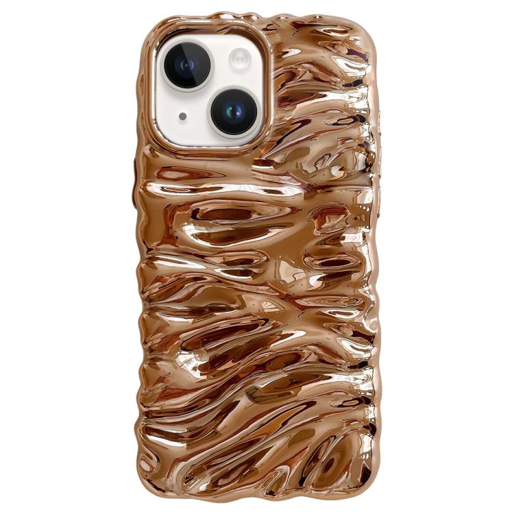 Cream Texture Electroplating TPU Full Coverage Phone Case, For iPhone 14 Pro, For iPhone 14 Pro Max, For iPhone 13