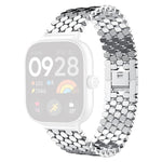 xDfind Fish Scale Texture Metal Watch Band, For Xiaomi Band 10 Pro/9 Pro/Redmi Watch 6/5, For Redmi Watch 3 Active / Watch 3 Lite, For Redmi Watch 3