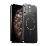 Corning Glass Plating Large Window MagSafe Phone Case, For iPhone 12 Pro, For iPhone 11 Pro Max, For iPhone 11