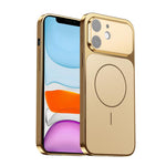 Corning Glass Plating Large Window MagSafe Phone Case, For iPhone 12 Pro, For iPhone 11 Pro Max, For iPhone 11