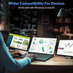 Z140A01D 14-inch 1080P Dual-screen Portable Monitor for Laptop Expansion, 14 inch 1080P
