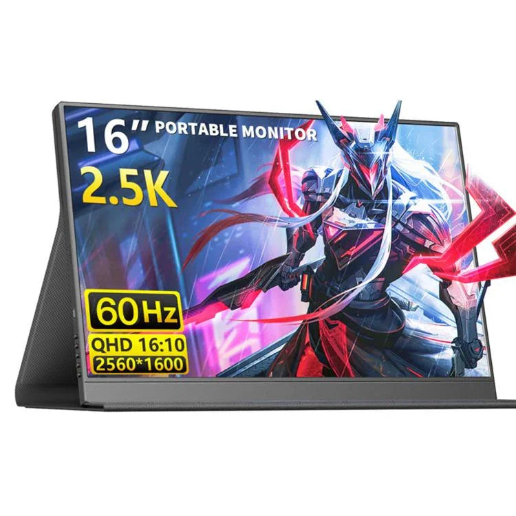 P160Q16BW 16 inch 2.5K Portable Monitor Gaming Extended Screen, 16 inch 2.5K 60Hz