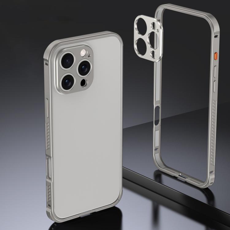 Armor Dual-side Anti-slip Metal Frame Case with Lens Cover, For iPhone 17 Pro Max, For iPhone 17 Pro, For iPhone 17, For iPhone 16 Pro Max, For iPhone 16 Pro, For iPhone 16