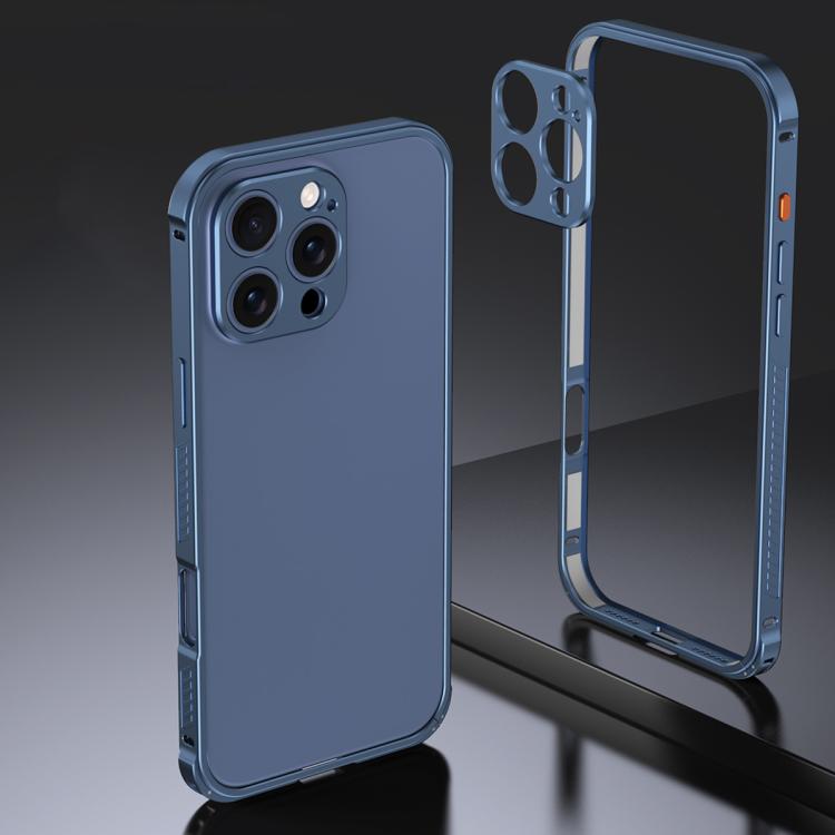 Armor Dual-side Anti-slip Metal Frame Case with Lens Cover, For iPhone 17 Pro Max, For iPhone 17 Pro, For iPhone 17, For iPhone 16 Pro Max, For iPhone 16 Pro, For iPhone 16