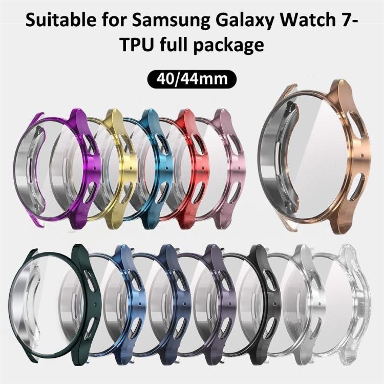 xDfind Tempered Film Integrated TPU Watch Cover, For Samsung Galaxy Watch7 44mm, For Samsung Galaxy Watch7 40mm