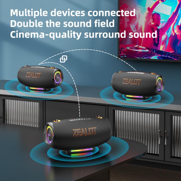 Zealot S127 100W Portable Outdoor Colorful Bluetooth Speaker