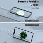 15W Multi-function Magnetic Wireless Charger with Fold Stand