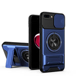 Lens Sliding Window Multifunctional Magnetic Shockproof Phone Case, For iPhone 7 Plus, For iPhone 7