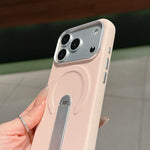 Invisible Holder PC + Vegan Leather Magnetic Phone Case, For iPhone 18 Pro / 17 Pro, For iPhone 18 Pro Max / 17 Pro Max