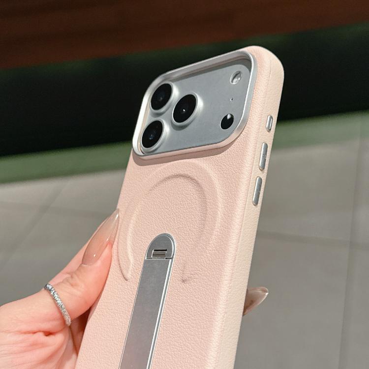 Invisible Holder PC + Vegan Leather Magnetic Phone Case, For iPhone 17 Pro Max, For iPhone 17 Pro