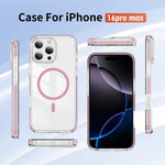 Crystal Shield Clear Magnetic Acrylic Hybrid TPU Phone Case, For iPhone 16 Pro Max, For iPhone 16 Pro, For iPhone 16 Plus, For iPhone 16, For iPhone 15 Pro Max, For iPhone 15 Pro