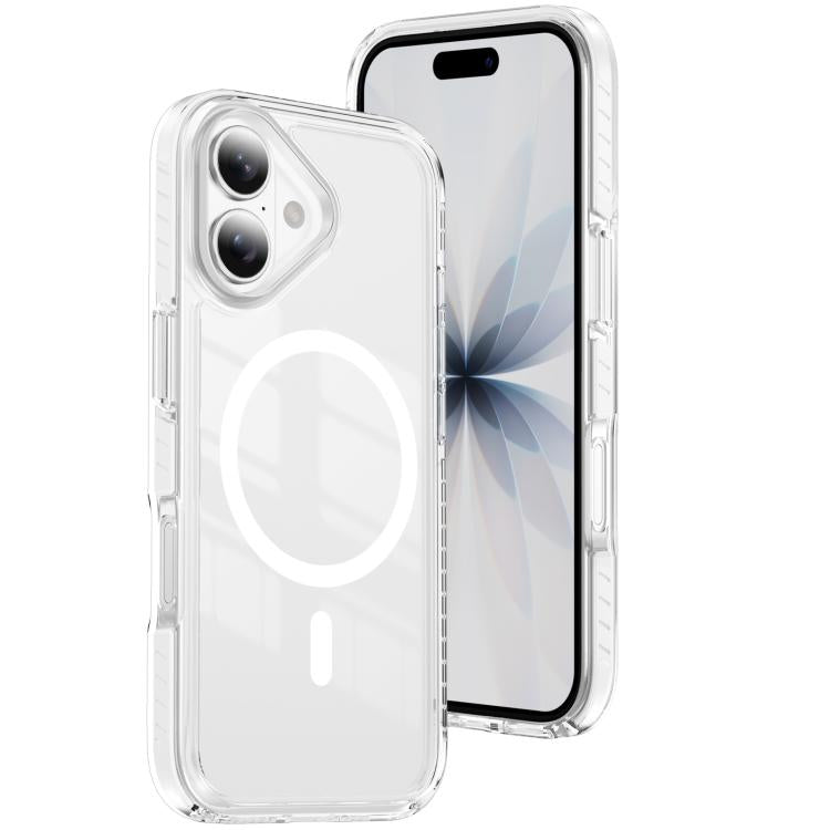 Crystal Shield Clear Magnetic Acrylic Hybrid TPU Phone Case, For iPhone 16 Plus, For iPhone 16, For iPhone 15 Pro Max, For iPhone 15 Pro, For iPhone 15 Plus, For iPhone 15