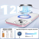 Crystal Shield Clear Magnetic Acrylic Hybrid TPU Phone Case, For iPhone 15 Plus, For iPhone 15, For iPhone 14 Plus, For iPhone 14 / 13, For iPhone 14 Pro, For iPhone 14 Pro Max