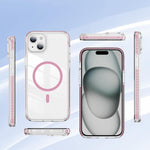 Crystal Shield Clear Magnetic Acrylic Hybrid TPU Phone Case, For iPhone 14 Plus, For iPhone 14 / 13, For iPhone 14 Pro, For iPhone 14 Pro Max, For iPhone 13 Pro Max, For iPhone 13 Pro
