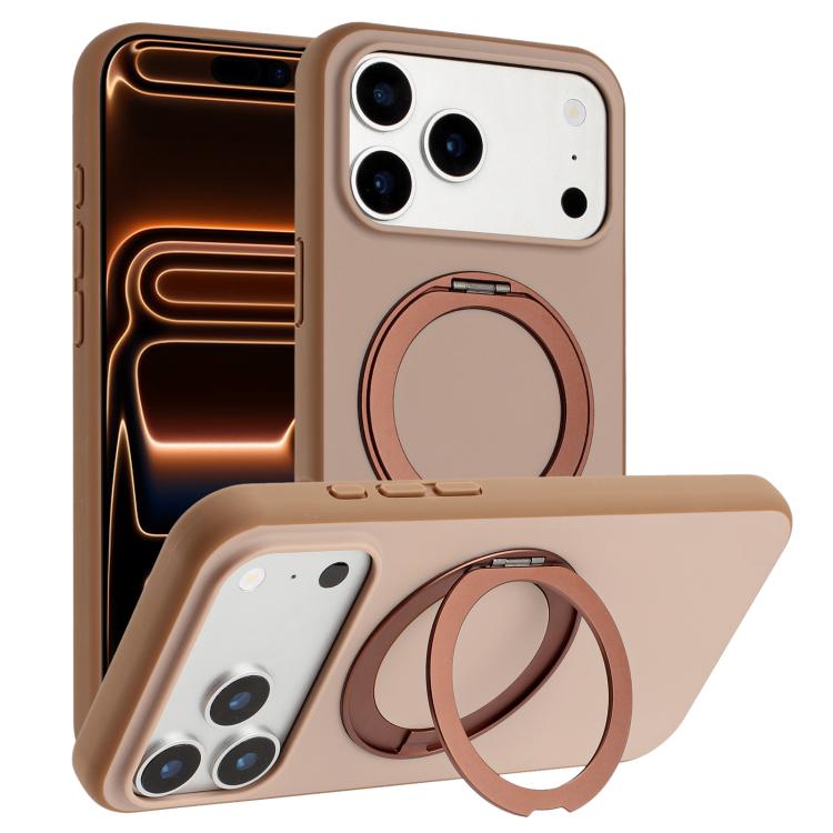 Skin Feel Frosted 360 Degree Rotation Holder Magnetic Phone Case, For iPhone 17 Pro Max, For iPhone 17 Pro, For iPhone 17, For iPhone Air, For iPhone 16 Pro Max, For iPhone 16 Pro, For iPhone 16, For iPhone 15 Pro Max, For iPhone 15 Pro
