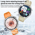 xDfind Silver Buckle Solid Color Silicone Watch Band, For Huawei Watch GT 6 / 5 46mm