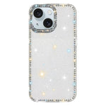 Rhinestone Dual-side IMD PC Hybrid TPU Phone Case, For iPhone 13