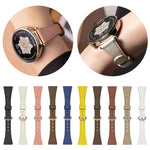xDfind Flat-head Horseshoe Buckle Vegan Leather Watch Band, 18mm, 20mm