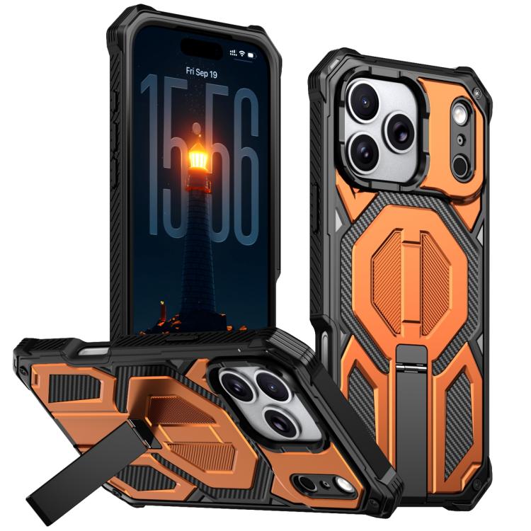 Hidden Metal Holder Magnetic Shockproof Phone Case, For iPhone 17 Pro Max, For iPhone 17 Pro, For iPhone 17, For iPhone Air, For iPhone 16 Pro Max, For iPhone 16 Pro, For iPhone 16 Plus, For iPhone 16