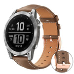 xDfind Rose Gold Buckle Black Shark Fine Grain Vegan Leather Watch Band, For Garmin Fenix 8/7/6/5 22mm, For Garmin Fenix 8/7S/6S/5S 20mm, For Garmin Forerunner 45 / 45S / Swim 2, For Garmin Forerunner 220/735/735XT/230/235, For Garmin Forerunner 35/30/35j