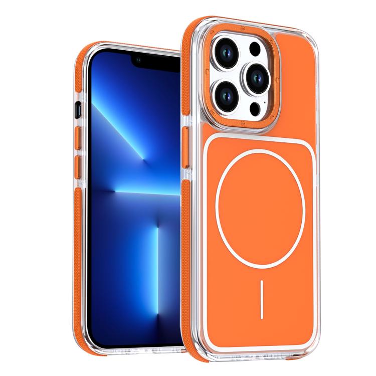 Vibrant Dual-color TPU + Acrylic Magnetic Phone Case, For iPhone 13 Pro, For iPhone 13, For iPhone 12, For iPhone 12 Pro Max, For iPhone 12 Pro, For iPhone 11