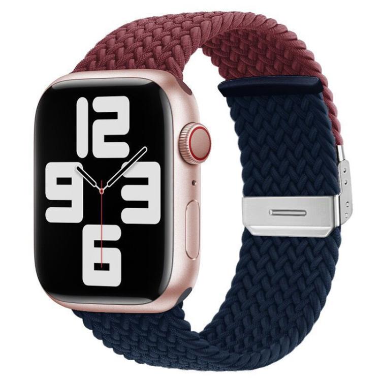 xDfind Buckle-fastening Stitching Braided Nylon Watch Band, For Apple Watch 42 / 44 / 45 / 46 / 49mm, For Apple Watch 38 / 40 / 41 / S10 42mm