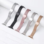 xDfind Wheat Ear Magnetic Buckle Stainless Steel Watch Band, For Apple Watch 42 / 44 / 45 / 46 / 49mm, For Apple Watch 38 / 40 / 41 / S10 42mm