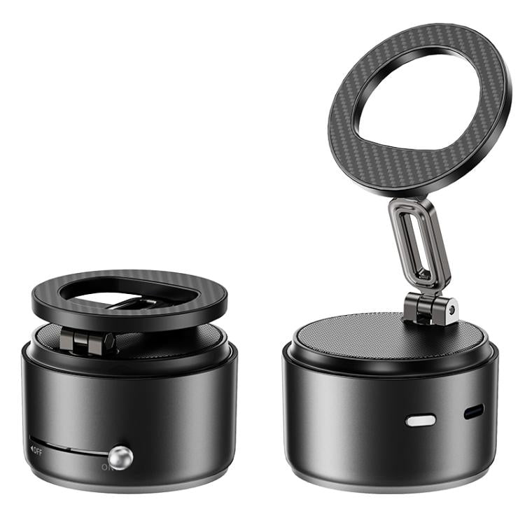A5 Multifunctional Magnetic Phone Holder Bluetooth Speaker, A5 (Black), A5 (Dark Blue)