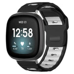 xDfind Flat-head Dual-color Silicone Watch Band, For Fitbit Versa 4 / 3 / Sense2 / 1, For Fitbit Versa 2/Versa/Versa Lite/Blaze
