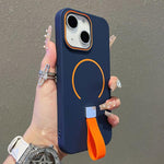 Skin-feel Magnetic TPU Phone Case with Silicone Strap, For iPhone 13, For iPhone 12 / 12 Pro, For iPhone 12 Pro Max, For iPhone 11 Pro Max, For iPhone 11, For iPhone 11 Pro