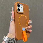 Skin-feel Magnetic TPU Phone Case with Silicone Strap, For iPhone 13, For iPhone 12 / 12 Pro, For iPhone 12 Pro Max, For iPhone 11 Pro Max, For iPhone 11, For iPhone 11 Pro