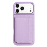 Litchi Pattern Magnetic Card Bag Holder Phone Case, For iPhone 18 Pro / 17 Pro, For iPhone 18 Pro Max / 17 Pro Max