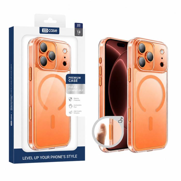 XDcase Frosted Transparent Magnetic Shockproof Phone Case, For iPhone 18 Pro, For iPhone 18 Pro Max, For iPhone 17 Pro Max, For iPhone 17 Pro, For iPhone 17