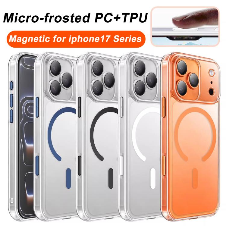 XDcase Frosted Transparent Magnetic Shockproof Phone Case, For iPhone 17 Pro Max, For iPhone 17 Pro, For iPhone 17