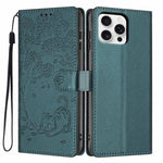 Tree Cat Embossed Flip Vegan Leather Phone Case, For iPhone 16 Pro, For iPhone 16 Plus, For iPhone 16, For iPhone 15 Pro Max, For iPhone 15 Pro, For iPhone 15 Plus