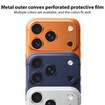 XDcase 5pcs Titanium Alloy Hollow Camera Lens Protector, For iPhone 17 Pro Max, For iPhone 17 Pro