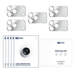 XDcase 5pcs Titanium Alloy Hollow Camera Lens Protector, For iPhone 17 Pro Max, For iPhone 17 Pro