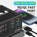 MaAnt Dianba Mini 75W Multi-function 8-Port PD Charger Support PD Fast Charging, MaAnt Dianba Mini EU Plug