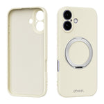 ABEEL Skin-friendly Feel Magnetic Liquid Silicone Phone Case with Holder, For iPhone 17 Pro Max, For iPhone 17 Pro, For iPhone 17, For iPhone 16 Pro Max, For iPhone 16 Pro, For iPhone 16