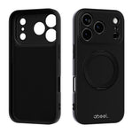 ABEEL Skin-friendly Feel Magnetic Liquid Silicone Phone Case with Holder, For iPhone 17 Pro Max, For iPhone 17 Pro, For iPhone 17, For iPhone 16 Pro Max, For iPhone 16 Pro, For iPhone 16