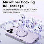 ABEEL Skin-friendly Feel Magnetic Liquid Silicone Phone Case with Holder, For iPhone 17 Pro Max, For iPhone 17 Pro, For iPhone 17, For iPhone 16 Pro Max, For iPhone 16 Pro, For iPhone 16