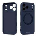 ABEEL Skin-friendly Feel Magnetic Liquid Silicone Phone Case with Holder, For iPhone 17 Pro Max, For iPhone 17 Pro, For iPhone 17, For iPhone 16 Pro Max, For iPhone 16 Pro, For iPhone 16